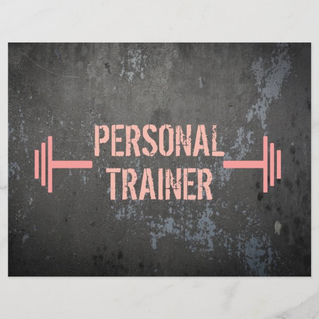 Grunge Personal Trainer Flyer (Vorne)