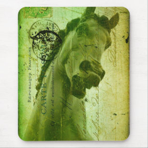 Grunge Pferde Postcard ähnlich Mousepad