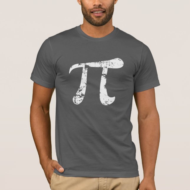Grunge Pi Symbol T-Shirt (Vorderseite)