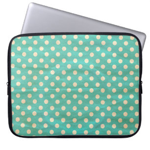 Grunge Polka Punkte nahtloses Muster Laptopschutzhülle