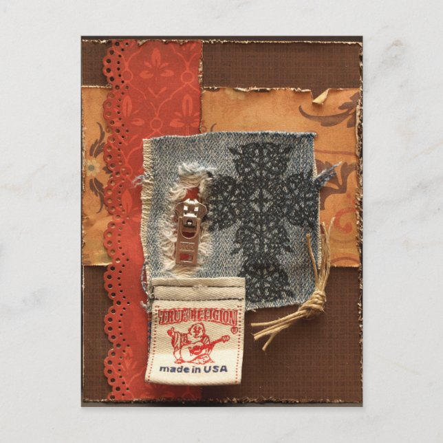 Grunge Postkarte (Vorderseite)