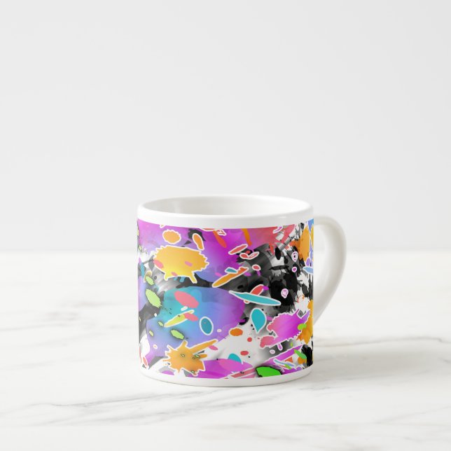 GRUNGE PUNK SPRITZER ART ESPRESSOTASSE (Vorderseite Rechts)