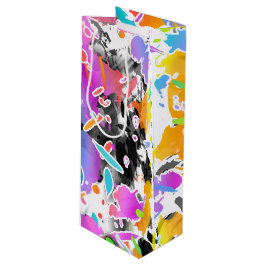 GRUNGE PUNK SPRITZER ART GESCHENKTÜTE FÜR WEINFLASCHEN