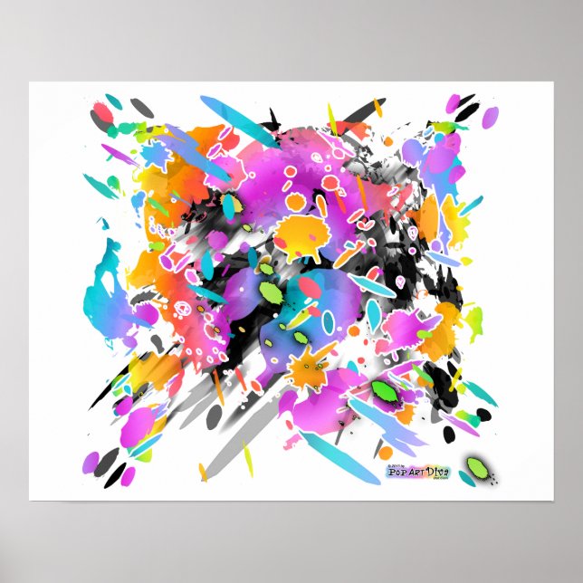 GRUNGE PUNK SPRITZER ART POSTER (Vorne)