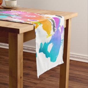 GRUNGE-PUNKSpritzer-KUNST Kurzer Tischläufer
