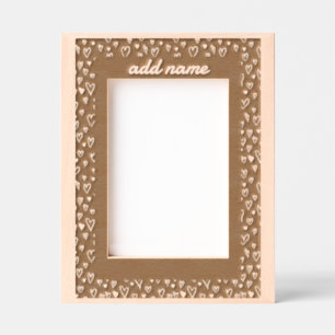 Grunge-Rahmen für romantische Herzen Geätzte Rahmen