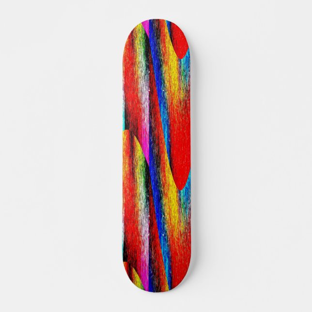 Grunge Rainbow Skateboard (Vorne)