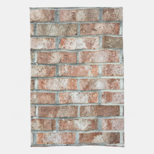 Grunge Red Brick Wall Braun Brick Backstein Tan Geschirrtuch