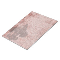 Grunge Red Fluer De Lis Goth Legal Notepad