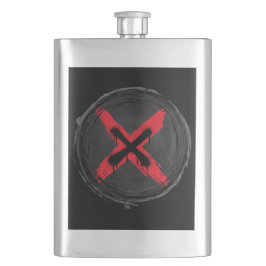 Grunge Red Xpression Flachmann