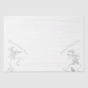 Grunge Retro Black Halloween-Party Seidenpapier