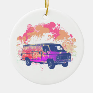 Grunge Retro Hippie van Keramik Ornament