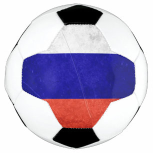 Grunge Russische Flagge Fußball