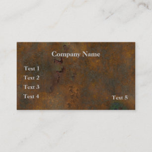 Grunge Rust Business Card Visitenkarte
