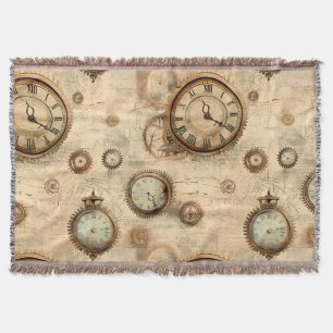 Grunge Rustikale Steampunkuhr (6) Decke