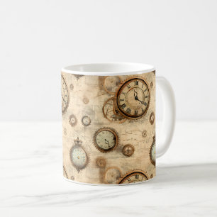 Grunge Rustikale Steampunkuhr (6) Kaffeetasse