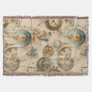 Grunge Rustikale Steampunkuhr (7) Decke