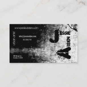 Grunge-Schnee-Visitenkarte Visitenkarte