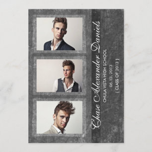 Grunge-Schwarz-Abschluss-Mitteilung 2013 Ankündigung