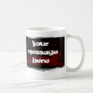 Grunge schwarz tasse