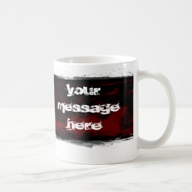Grunge schwarz tasse (Rechts)