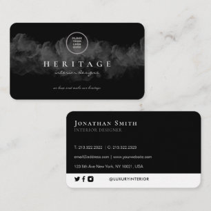 Grunge Schwarze Wolke hinzufügen Visitenkarte