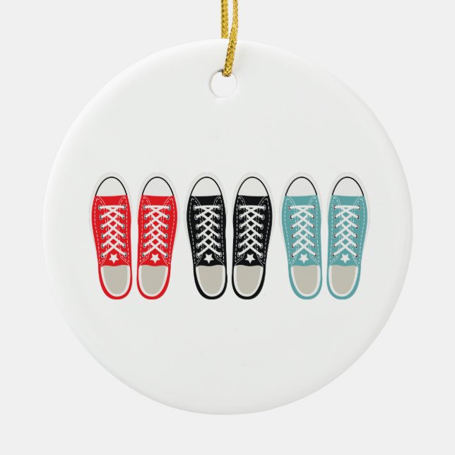 Grunge Shoes Keramik Ornament (Vorne)