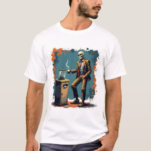 Grunge Skeleton Office T-Shirt