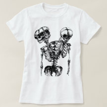 Grunge-Skelett-Gothic-Dunkel-Ästhetik-T-Shirt