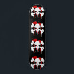 Grunge Skull and Bones Muster Skateboard<br><div class="desc">Grunge Skull und Knochen Muster drucken auf Ihrem Skateboard.</div>