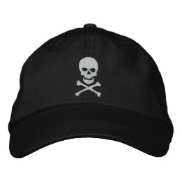 Grunge Skull und Crossbones bestickte Cap Bestickte Kappe