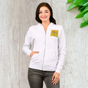 Grunge Sonnenblumen Kunst Bold Rustikal Gelbe Blüt Hoodie