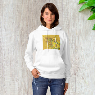 Grunge Sonnenblumen Kunst Bold Rustikal Gelbe Blüt Hoodie