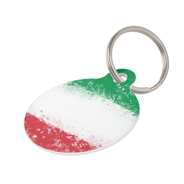 Grunge Spritzer Anstrich Flag Italien Tiermarke (Seite)