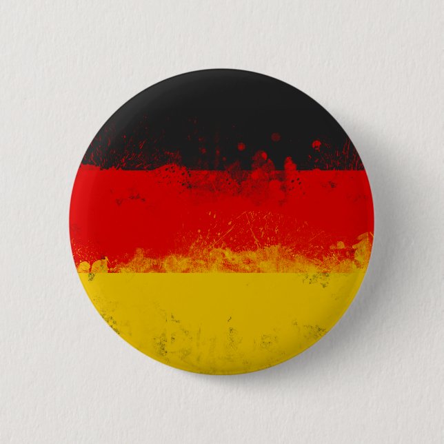 Grunge-Spritzer - Anstrichfarbene Flagge Button (Vorderseite)