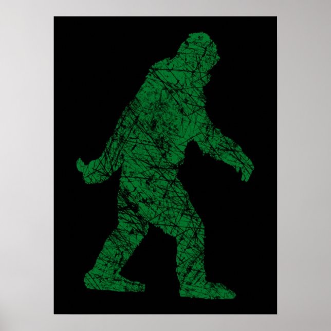 Grunge Squatchin Bigfoot Style Poster (Vorne)