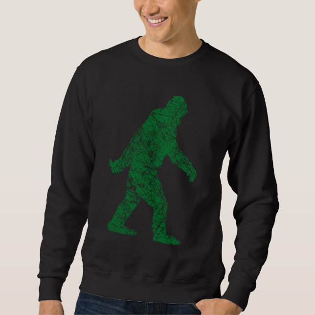Grunge Squatchin Green Style Sweatshirt (Vorderseite)