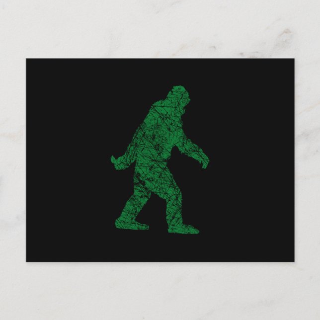 Grunge Squatchin Postkarte (Vorderseite)