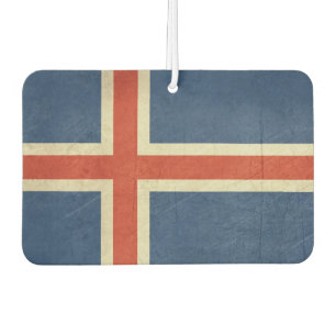 Grunge Staatsflagge Islands Autolufterfrischer