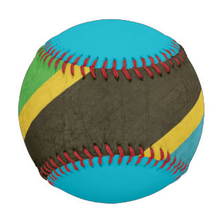 Grunge Staatsflagge Tansanias Baseball
