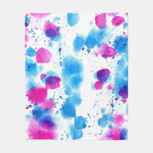 Grunge Stains Aquarell Textur Fleecedecke