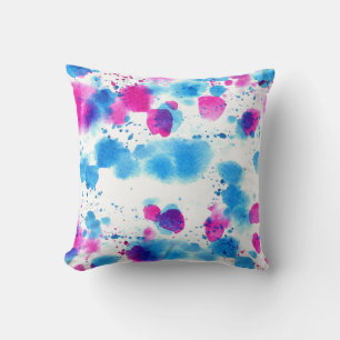 Grunge Stains Aquarell Textur Kissen