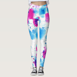 Grunge Stains Aquarell Textur Leggings