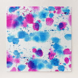 Grunge Stains Aquarell Textur Puzzle