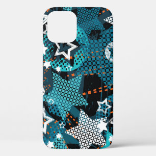 Grunge Sternmuster, spielerisches Kinderdesign. Case-Mate iPhone Hülle