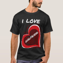 Grunge-Stil Ich liebe meine Freundin Herz-Design