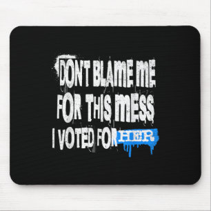 Grunge Style Design-dont Schuld mich für dieses Ch Mousepad