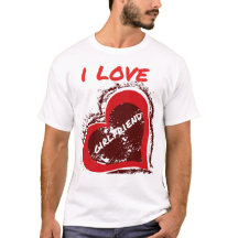 Grunge Style I Love My Girlfriend Heart Design