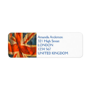 Grunge Style Union Jack British Flag Illustration