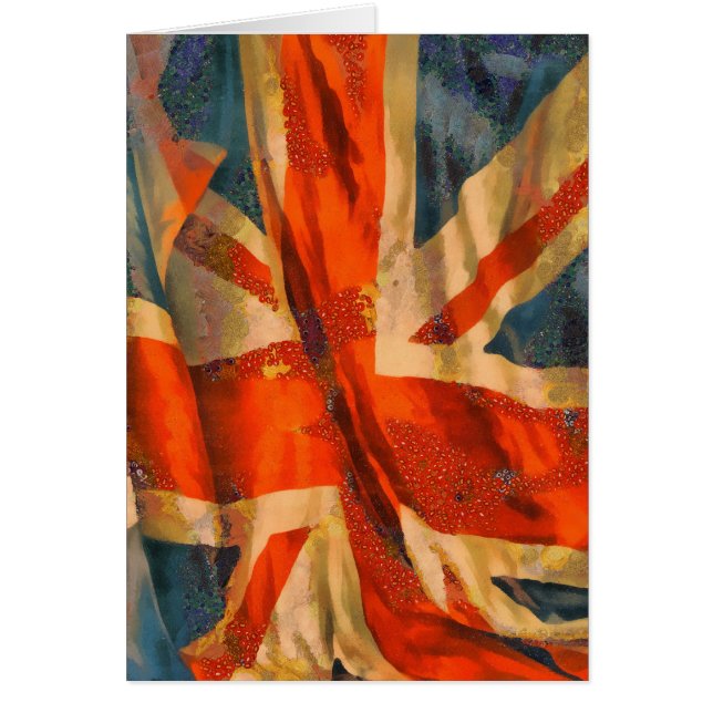 Grunge Style Union Jack British Flag Waving (Vorne)